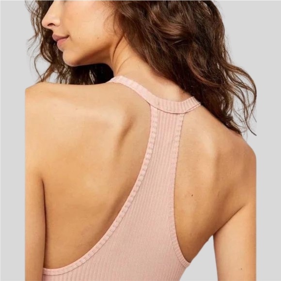 Free People pink Speed Dial Bodysuit Size XS new - Picture 13 of 14